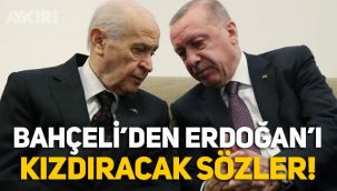 MHP lideri Bahçeli'den Erdoğan'ı kızdıracak sözler: 