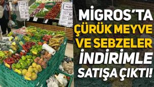 Migros'ta çürük meyve ve sebzeler indirimle satışa çıktı!