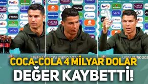 Ronaldo'nun hareketi, Coca-Cola'ya 4 milyar dolar değer kaybettirdi!