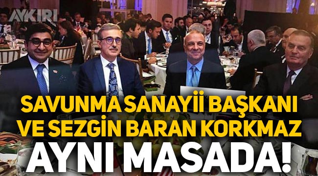 Savunma Sanayii Başkanı İsmail Demir ve Sezgin Baran Korkmaz'ın aynı masada fotoğrafı çıktı
