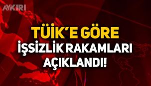 TÜİK'e göre işsizlik rakamları açıklandı!