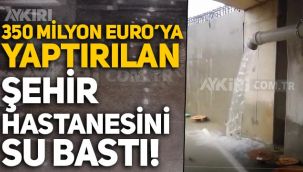 350 milyon euro harcanan Kocaeli Şehir Hastanesi'ni su bastı!