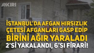 Afgan hırsızlık çetesi Afganları soydu, birini ağır yaraladı
