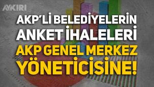 AKP'li belediyelerin anket ihaleleri AKP Genel Merkez yöneticisi Emre Cemil Ayvalı'ya gitmiş!