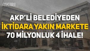 AKP'li Konya Belediyesi'nden iktidara yakın şirkete 70 milyonluk 4 ihale