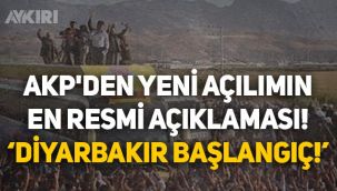AKP yeni açılımı resmen başlattı: