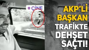 AKP yöneticisi Cemal Başaran trafikte dehşet saçtı: Silahla rastgele ateş açtı!