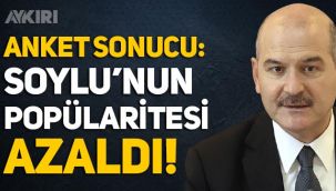 Anket: Süleyman Soylu'nun beğenilme oranı azaldı, MHP'de büyük düşüş!