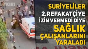 Batman'da ambulansa saldıran Suriyeliler böyle görüntülendi