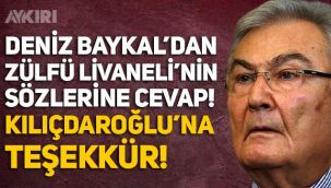 Deniz Baykal'dan Zülfü Livaneli'ne cevap, Kemal Kılıçdaroğlu'na teşekkür!