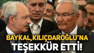 Deniz Baykal, Kemal Kılıçdaroğlu'na teşekkür etti!