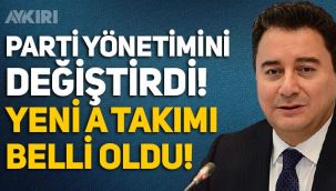 DEVA Partisi'nde yönetim değişti, İşte Ali Babacan'ın A takımı...