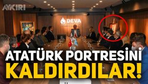 DEVA Partisi'nin İstanbul İl Başkanlığı'ndan Atatürk portresi kaldırıldı