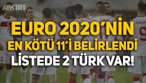 EURO 2020'nin en kötü ilk 11'i seçildi: 2 Türk futbolcuda kadroda!