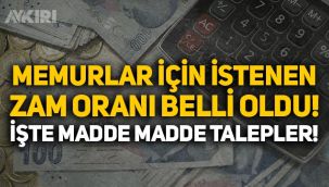 Memur-Sen açıkladı: Kamu çalışanları için istenen zam oranı belli oldu!