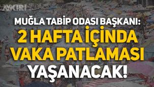 Muğla Tabip Odası Başkanı: 2 hafta içinde vaka patlaması yaşanacak, vakalar 60 binlere çıkabilir