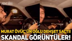 Murat Övüç'ün oğlu trafikte dehşet saçtı! Skandal görüntüler