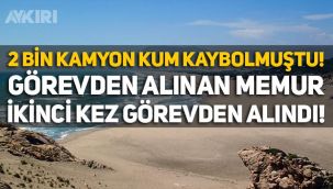 Patara'da çalınan kumlar için tutanak tutmak isteyen memur, ikinci kez görevden alındı!