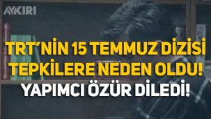 TRT'nin 15 Temmuz dizisindeki kitap tepkilere neden oldu, yapımcı özür diledi!