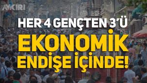 Türkiye’de 4 gençten 3’ü ekonomiye dair endişe içinde