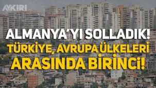 Türkiye, konut fiyatlarının artışında Avrupa ülkeleri arasında yüzde 32'yle birinci!