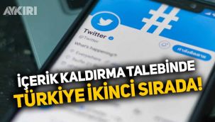 Türkiye, Twitter'dan haber içeriklerinin kaldırılmasını en çok isteyen ikinci ülke oldu!