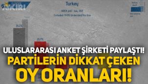 Uluslararası şirket paylaştı: Partilerin dikkat çeken oy oranları!