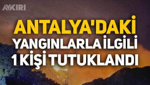 Antalya'daki orman yangınlarıyla ilgili bir kişi tutuklandı!