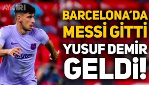 Barcelona'da Lionel Messi gitti, Yusuf Demir geldi: Bir ilke imza attı!