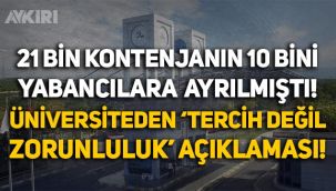 Dokuz Eylül Üniversitesi'nden yabancı uyruklu kontenjanı hakkında açıklama: 