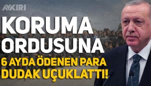 Erdoğan'ın koruma ordusuna 6 ayda ödenen para dudak uçuklattı!