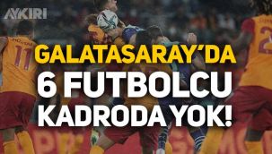 Galatasaray UEFA listesini açıkladı: 6 isim kadroda yok!