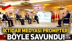 İktidar medyası prompterı böyle savundu: