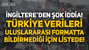 İngiltere'den şok iddia: Türkiye verileri uluslararası formatta bildirmediği için kırmızı listede!