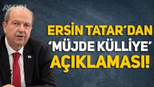 KKTC lideri Ersin Tatar, Erdoğan'ın 'Külliye' müjdesi hakkında konuştu!