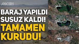 Marmara Gölü baraj yapıldığı için susuz kaldı, tamamen kurudu!