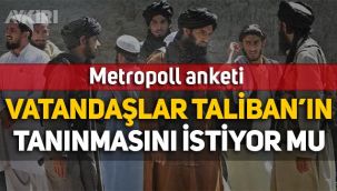 Metropoll anketi: Vatandaşlar, Türkiye'nin Taliban'ı tanımasını istemiyor!