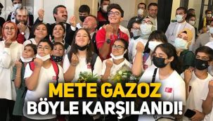 Olimpiyat şampiyonu Mete Gazoz, Türkiye'ye döndü!