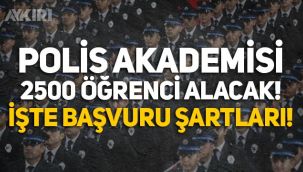 Polis olmak isteyenler dikkat: Polis Akademisi 2 bin 500 kişi alacak! İşte başvuru şartları...