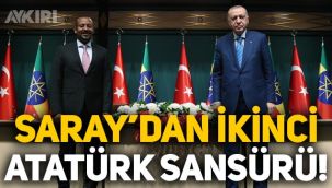 Saray'dan Atatürk'e ikinci sansür: İnternet sitesinde de Atatürk'ün ismi silinmiş!