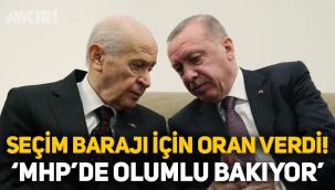 Seçim barajı kaç olacak? Erdoğan'dan seçim barajı açıklaması: MHP'de olumlu bakıyor!