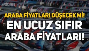Sıfır araç fiyatları düşer mi, en ucuz sıfır araç hangisi?