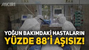 Yoğun bakımda aşı olmayanların oranını Manisa Valisi açıklası