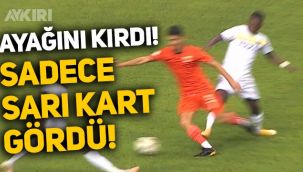 Adanasporlu Berkan Fırat’ın ayağı kırıldı, hakem Alper Akarsu sadece sarı kart verdi!