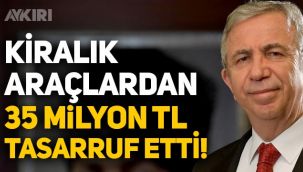 Ankara Büyükşehir Belediyesi, kiralık araçlardan 35 milyon lira tasarruf etti