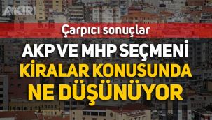 Anket: AKP ve MHP seçmeni kiralar konusunda ne düşünüyor