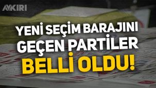 Anketten çarpıcı sonuç: Yeni seçim barajını geçen partiler belli oldu!
