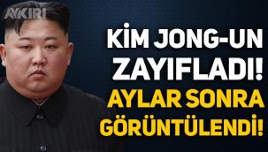 Aylar sonra görüntülendi: Kuzey Kore lideri Kim Jong-un zayıfladı!