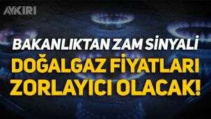 Bakanlıktan doğalgaza zam sinyali: Fiyatlar zorlayıcı olacak