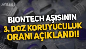 BioNTech aşısının üçüncü dozunun koruyuculuğu açıklandı!